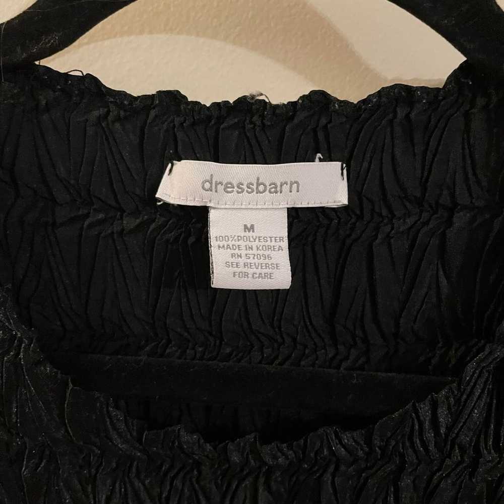 Vintage Dress Barn Black Sleeveless Blouse Medium… - image 3