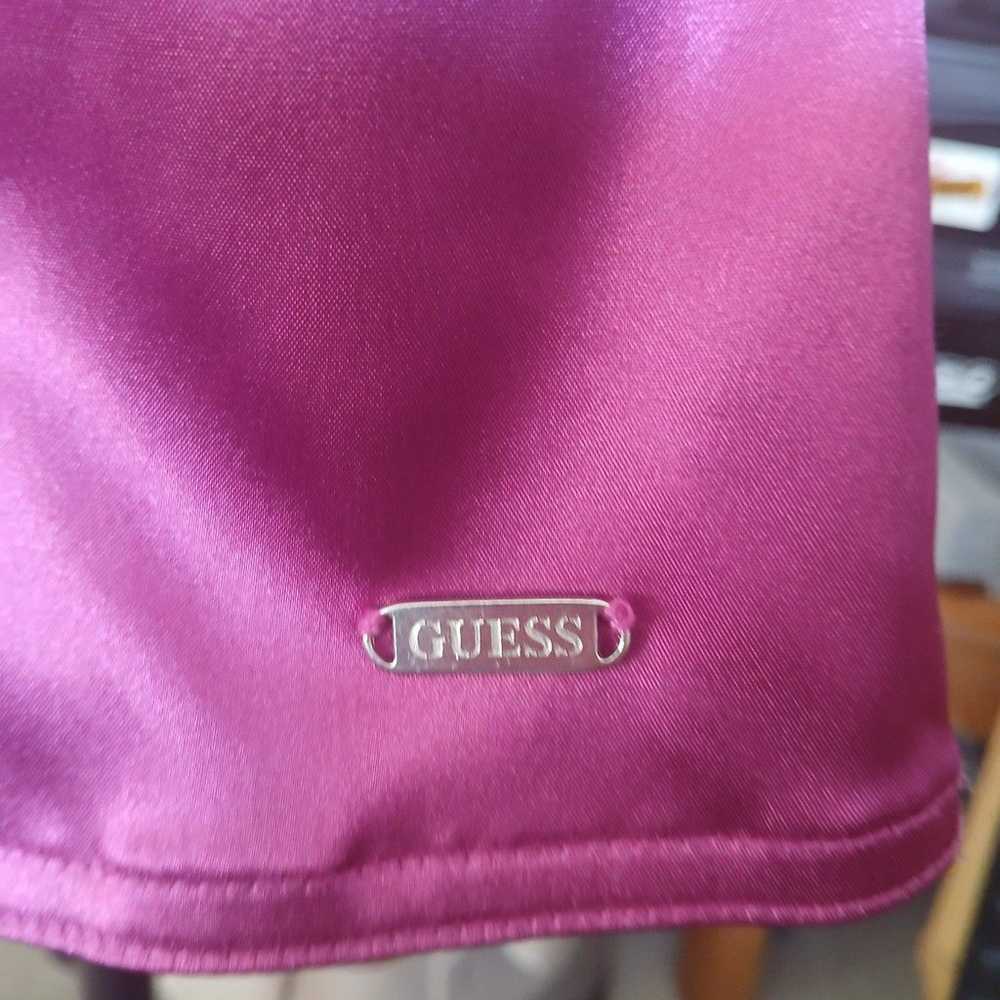 Vintage Y2K GUESS Jeans Pink Satin Halter Top - image 5