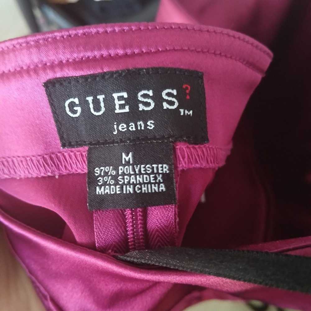 Vintage Y2K GUESS Jeans Pink Satin Halter Top - image 6