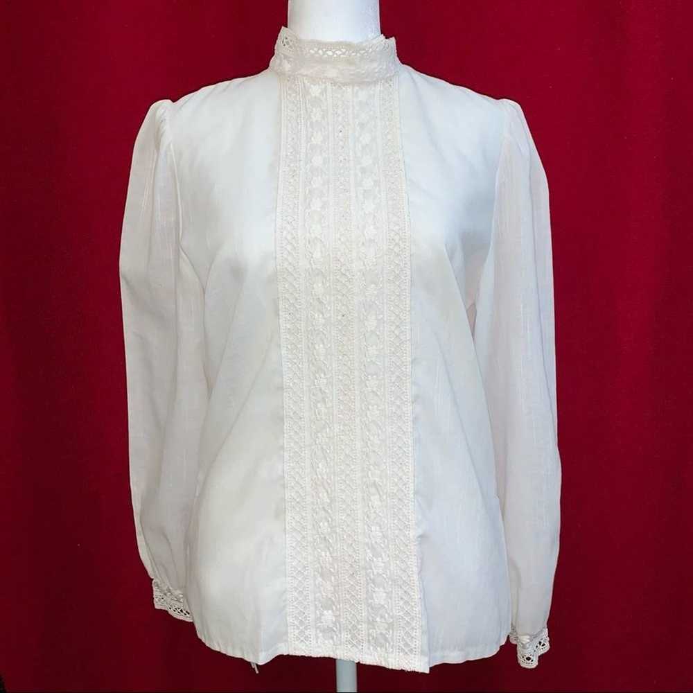 *Gemilli Vintage Women’s Blouse Size 7/8 M - image 1