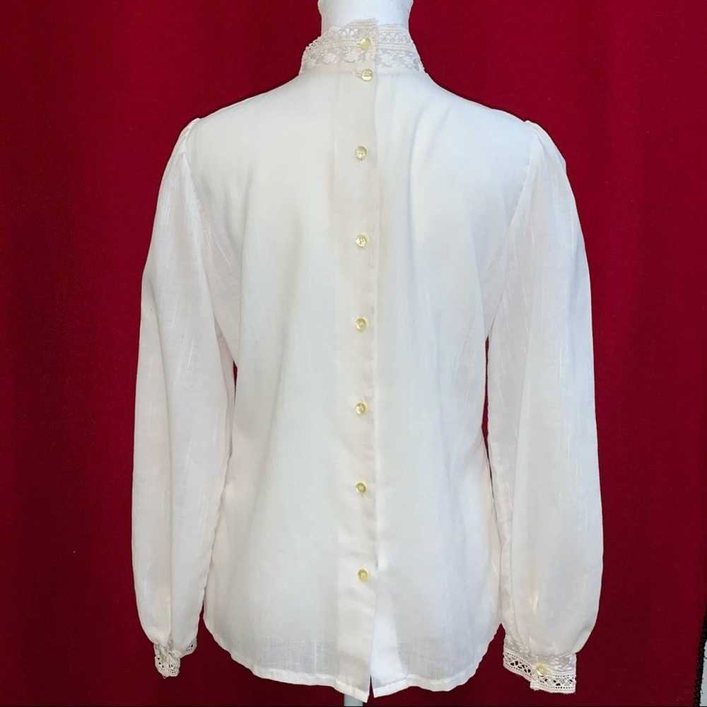 *Gemilli Vintage Women’s Blouse Size 7/8 M - image 7