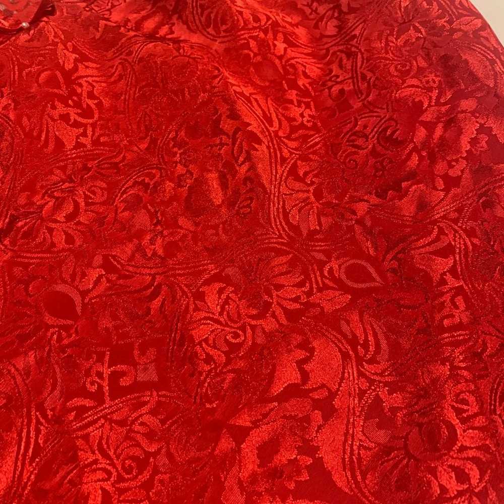 Vintage Shirley of Hollywood Red Cropped Cami - image 2