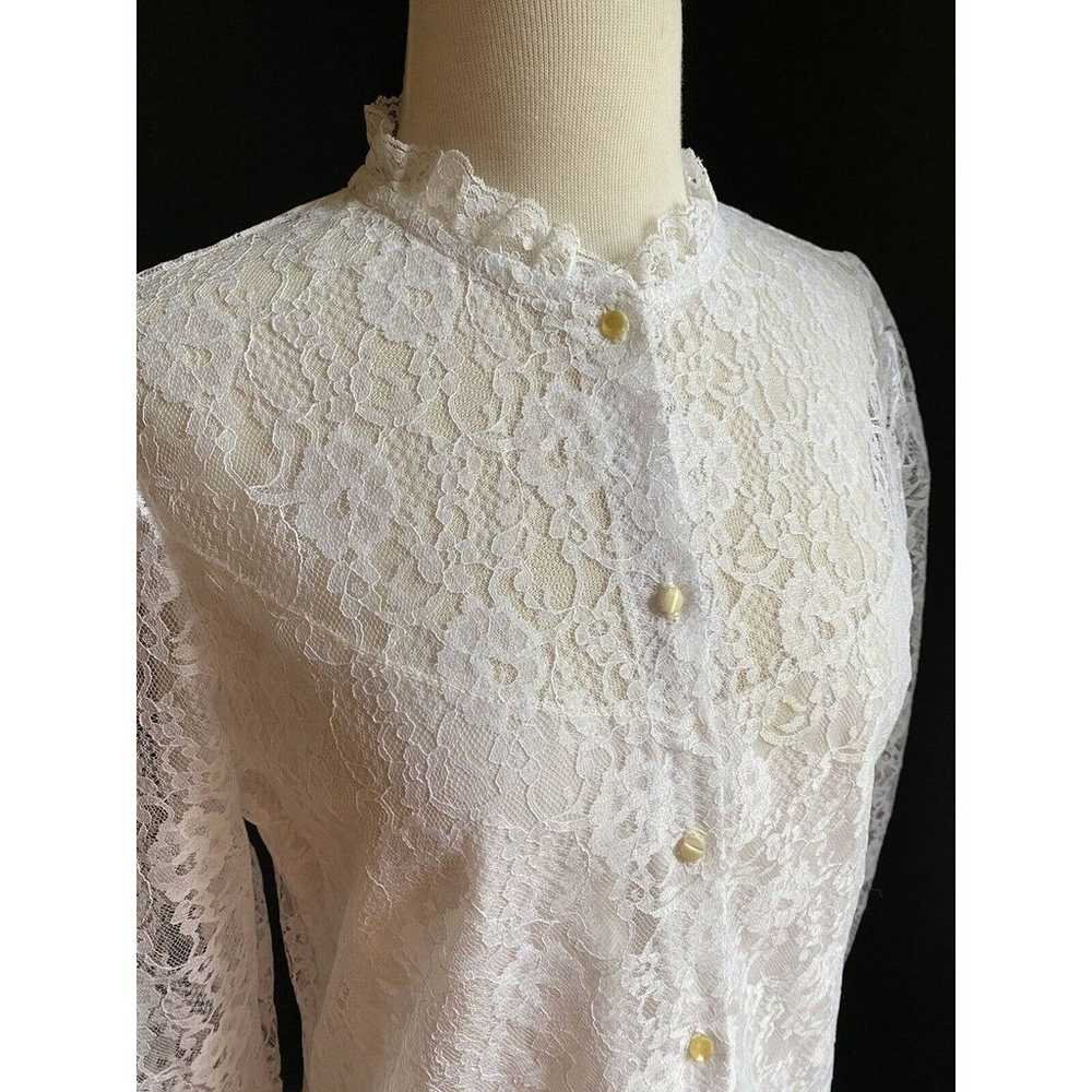 Vintage Women’s Fritzi Blouse Top Cottage Core Pr… - image 2