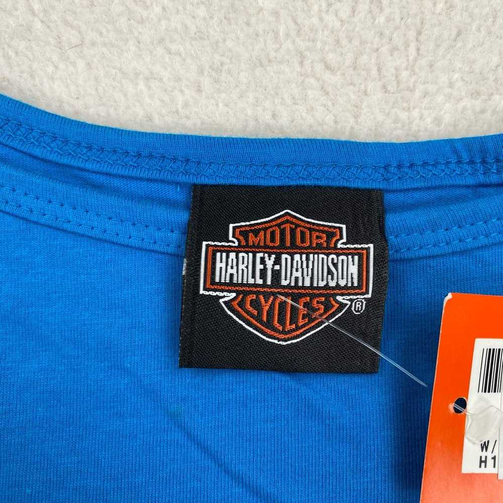 Vintage Harley Davidson Shirt Size Medium Blue Lo… - image 2