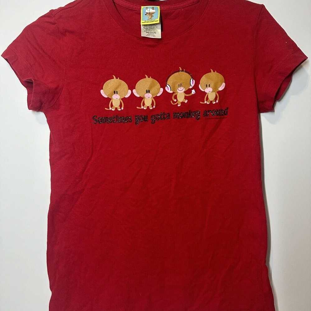 Jim Benton Junior T-Shirt Size Medium Y2K Vintage… - image 1