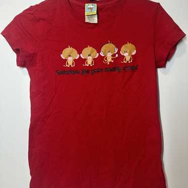 Jim Benton Junior T-Shirt Size Medium Y2K Vintage… - image 1