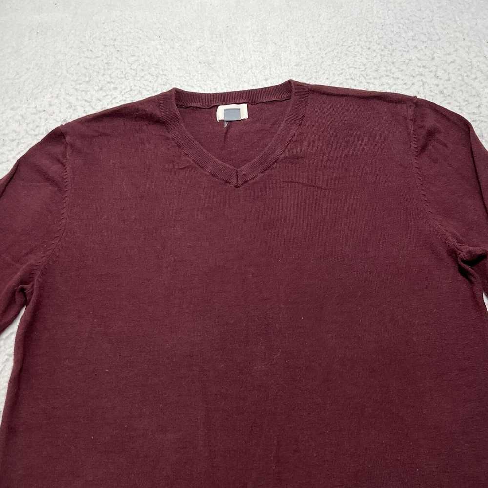 Old Navy Old Navy Maroon Burgundy V-Neck Pullover… - image 2