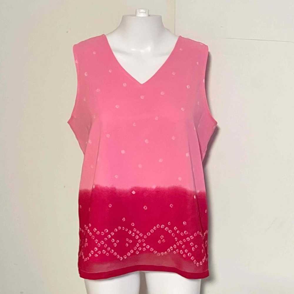 Vintage Anthony Womens Bandana Ombre Sleeveless V… - image 1