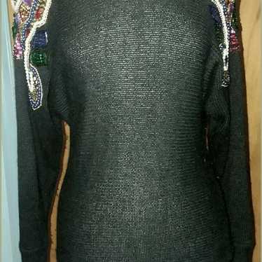 Vintage Marnie West Size M Medium Black