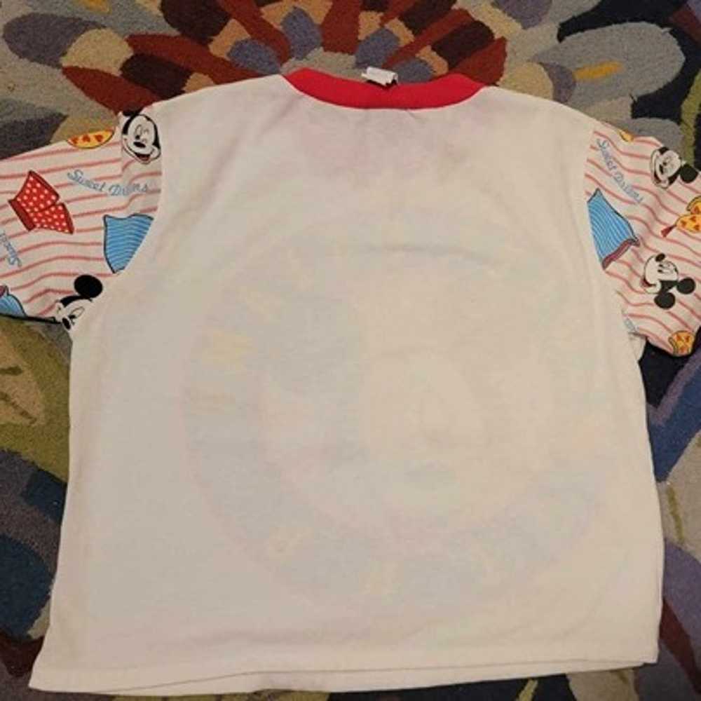 Sweet Dreams Mickey Mouse Youth Med Sleep Shirt T… - image 6