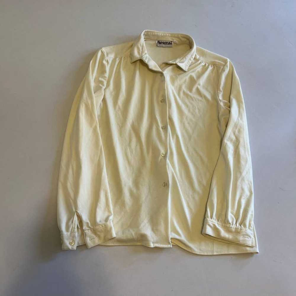 Vintage Personal White button down Down M - image 1