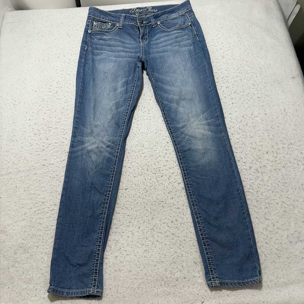 Request Jeans Request Jeans 32x30 Y2K Low Rise Bl… - image 1