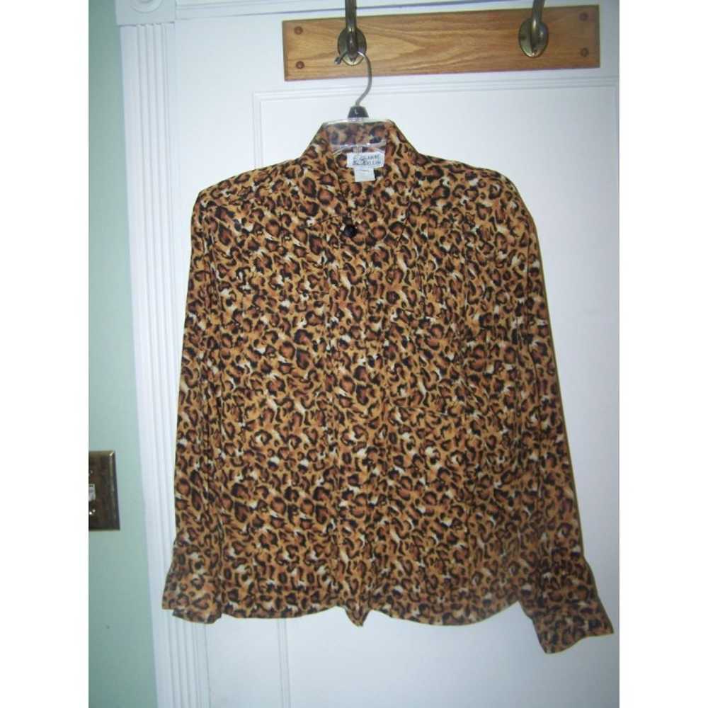 Vintage Anne Klein for new aspects Blouse Top Leo… - image 2