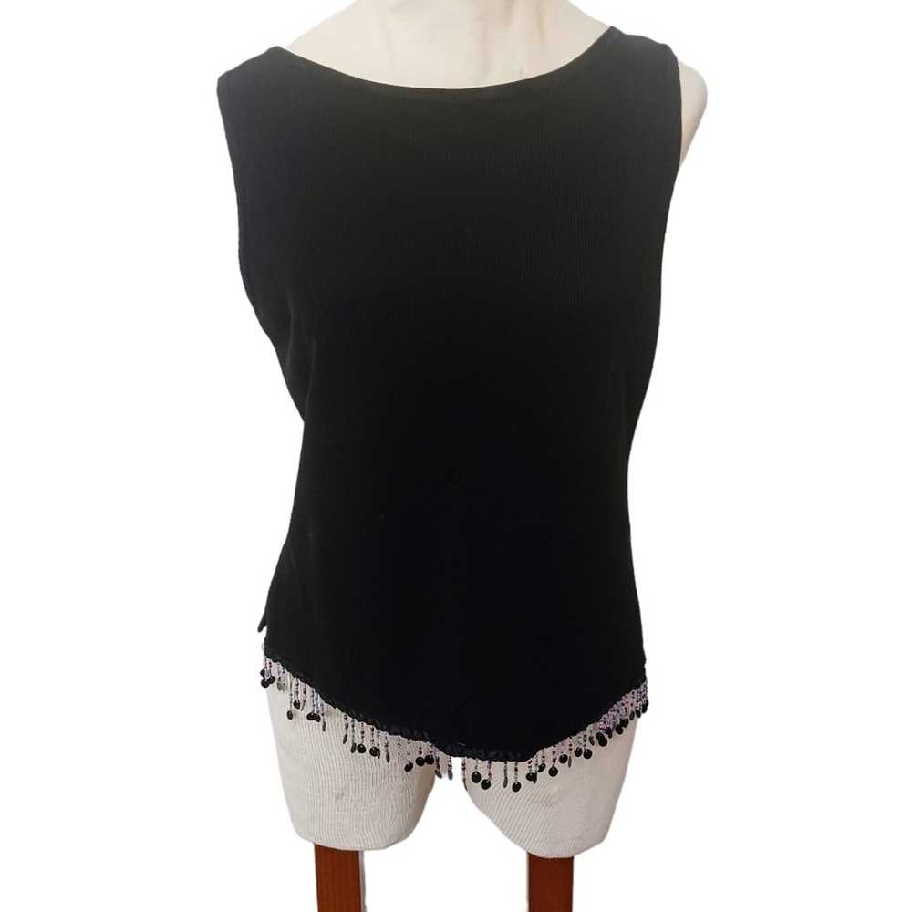 Ronni Nicole by Ouida Top Sz M BLACK Sleeveless B… - image 1