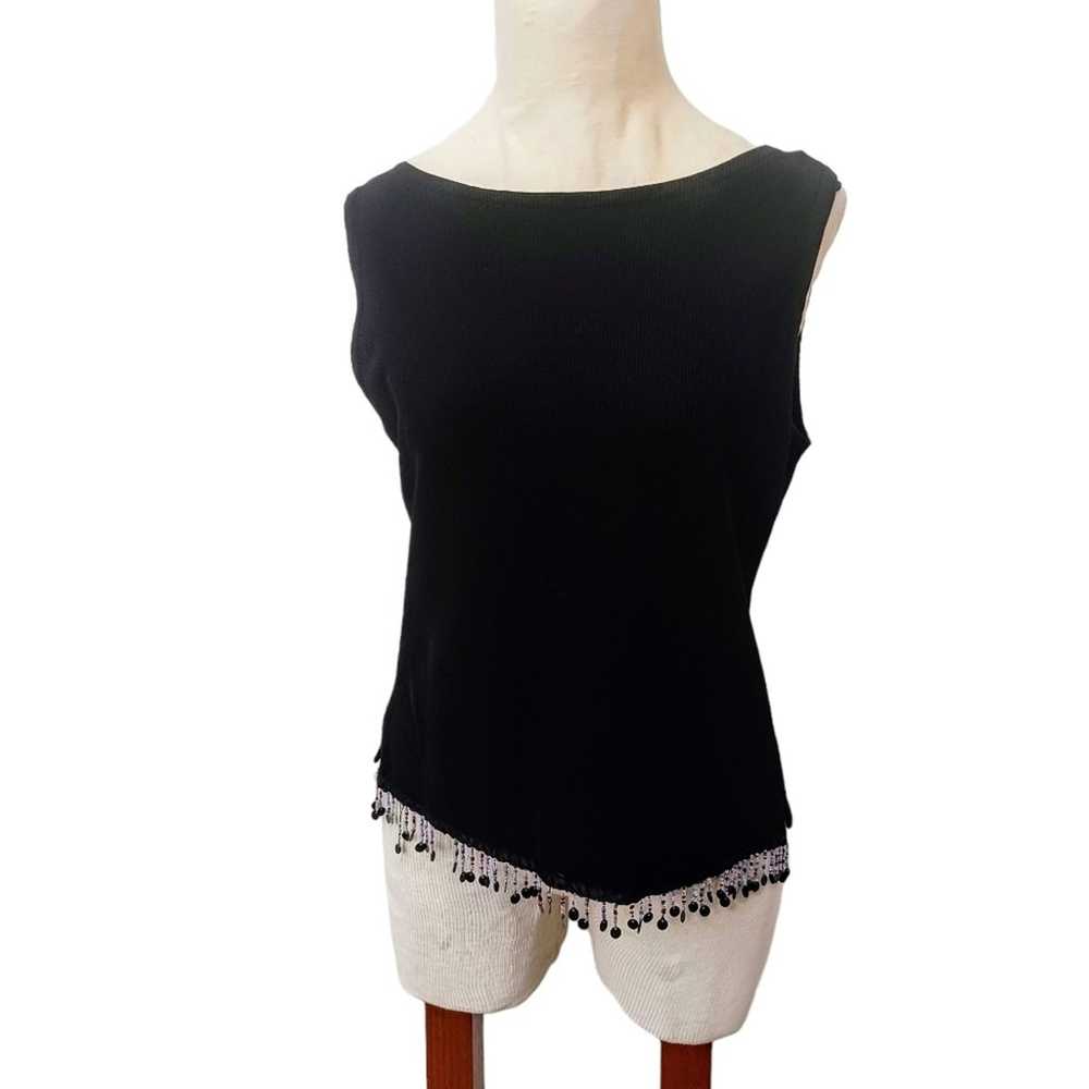 Ronni Nicole by Ouida Top Sz M BLACK Sleeveless B… - image 3