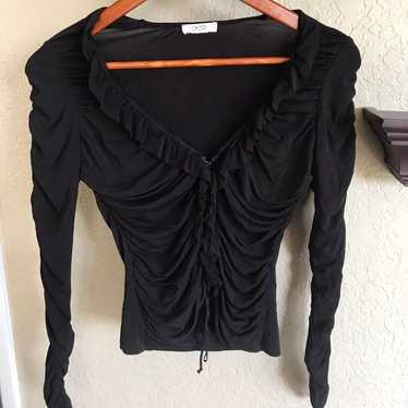 Vintage y2k ruched top - image 1