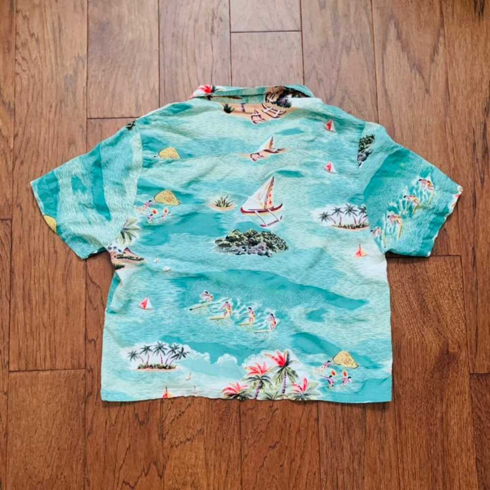 Vintage womens crop hawaiian top - image 4