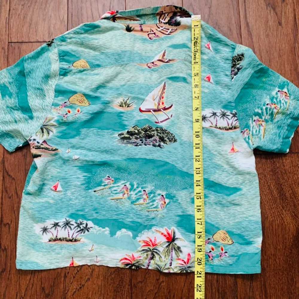 Vintage womens crop hawaiian top - image 6