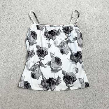 Vintage y2k XOXO white floral tank top