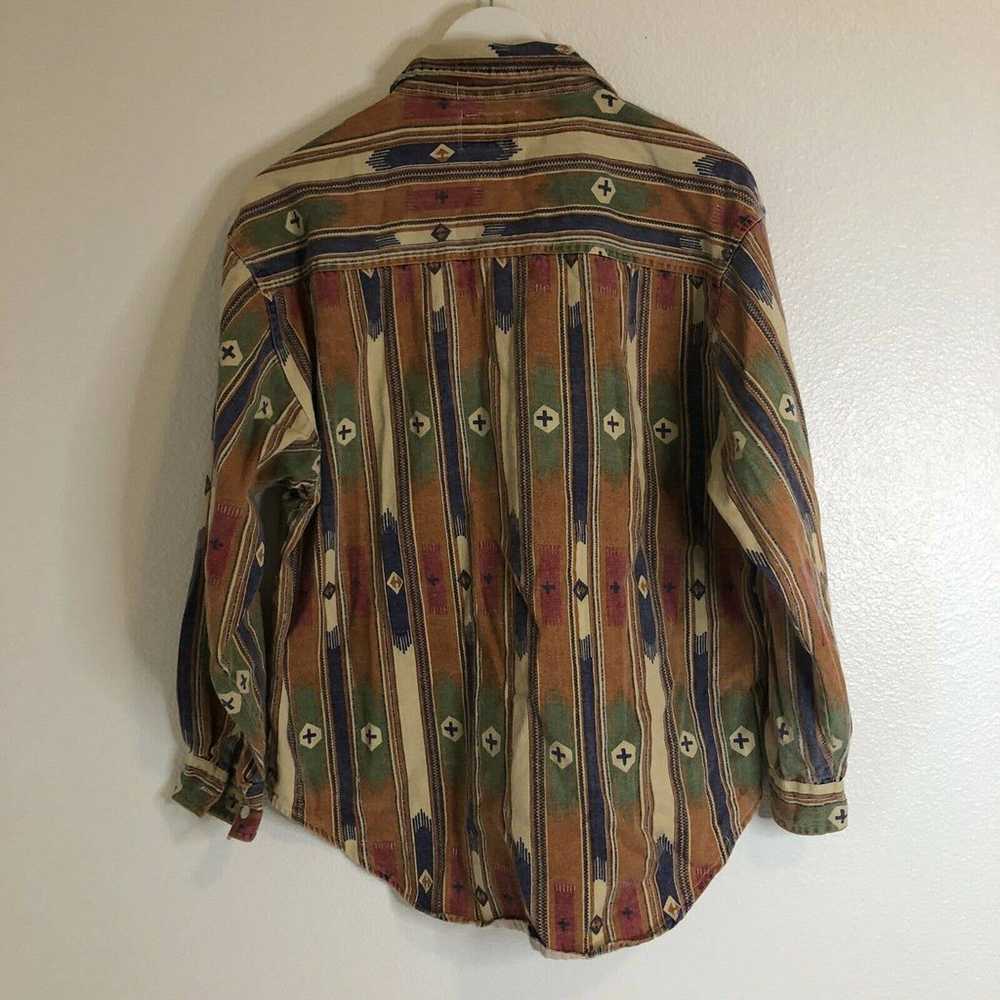 Vintage Andrew Sports button shirt aztec - image 2