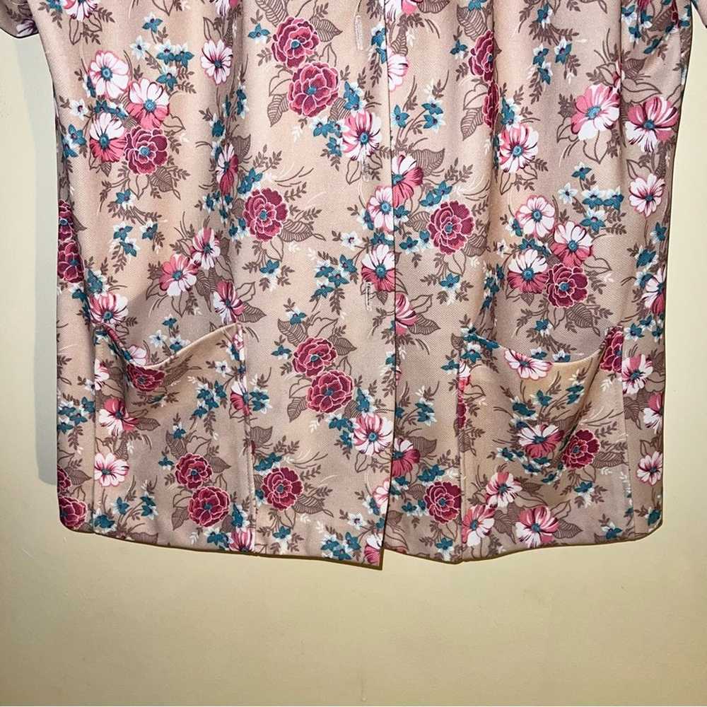 VNTG LAND AND SEA floral polyester button down 40 - image 4