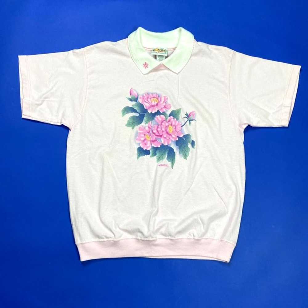 Vintage Floral Summer Top - image 1