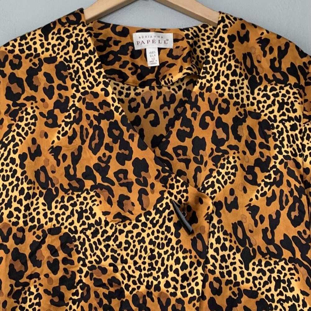 Vintage Adrianna Papell Womens 10 Leopard Cheetah… - image 4