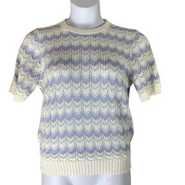 Vintage Knit Top Alfred Dunner Size Medium Short … - image 1