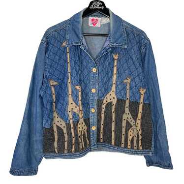 Vintage 90’s Giraffe Denim Jacket