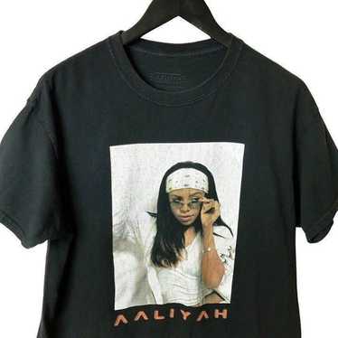 Aaliyah Rap Tee T Shirt Medium Vintage Wash Music… - image 1