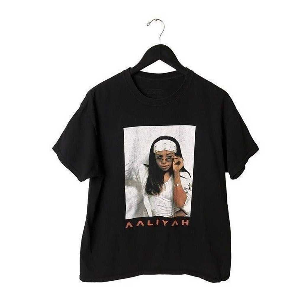 Aaliyah Rap Tee T Shirt Medium Vintage Wash Music… - image 2