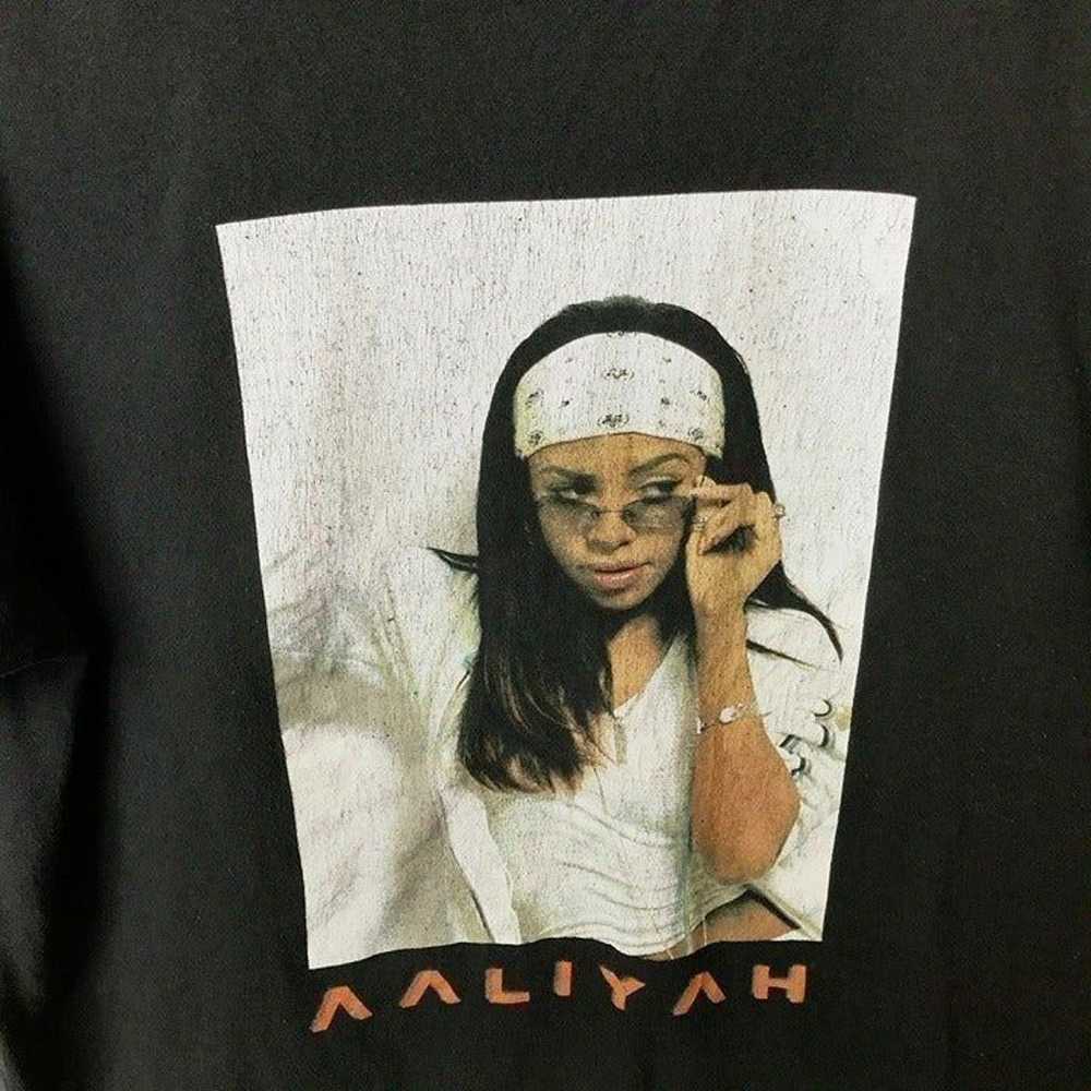 Aaliyah Rap Tee T Shirt Medium Vintage Wash Music… - image 5