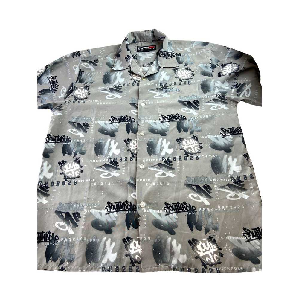 Southpole Southpole Men's Graphic Print Button-Up… - image 6