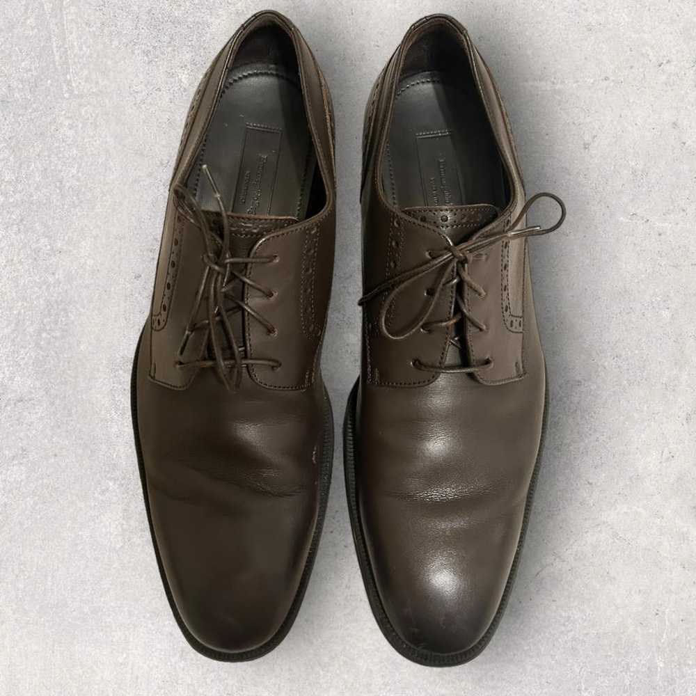 Ermenegildo Zegna Leather lace ups - image 4