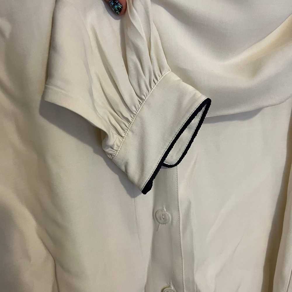 Vintage Lizsport white button down M - image 10