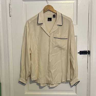 Vintage Lizsport white button down M - image 1