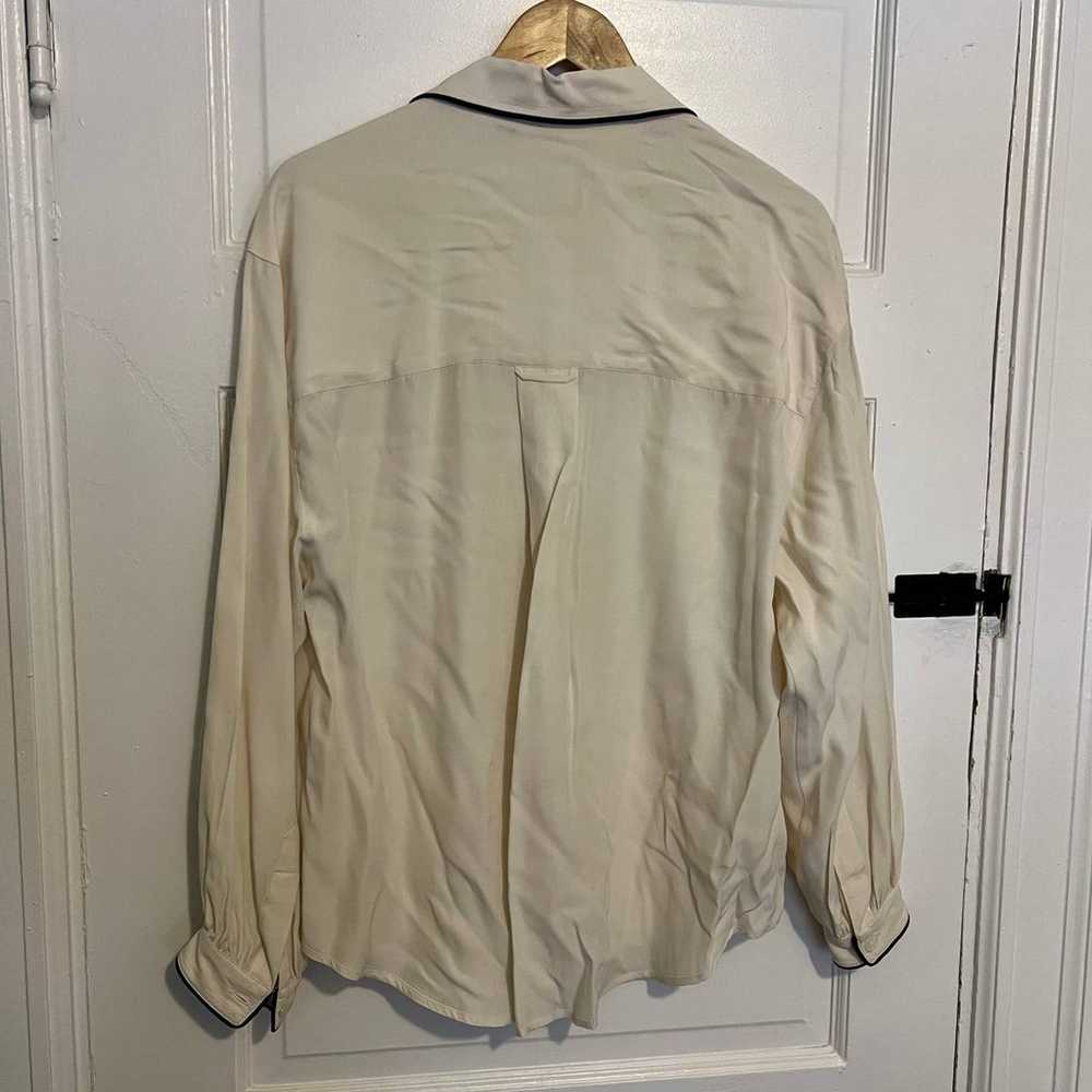 Vintage Lizsport white button down M - image 8