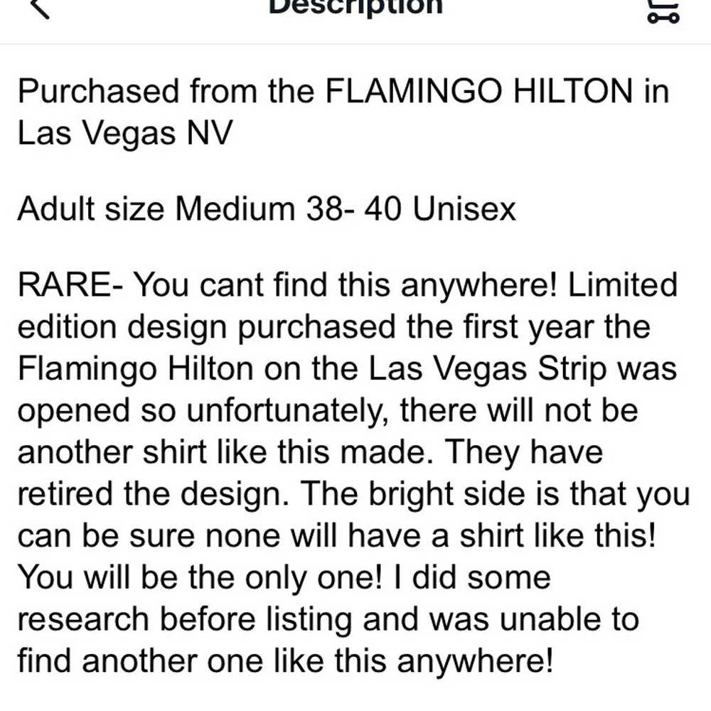 Pink Flamingo Hilton tshirt top Las Vegas Casino … - image 10