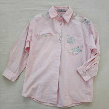 Vintage levis pink floral buttondown shirt