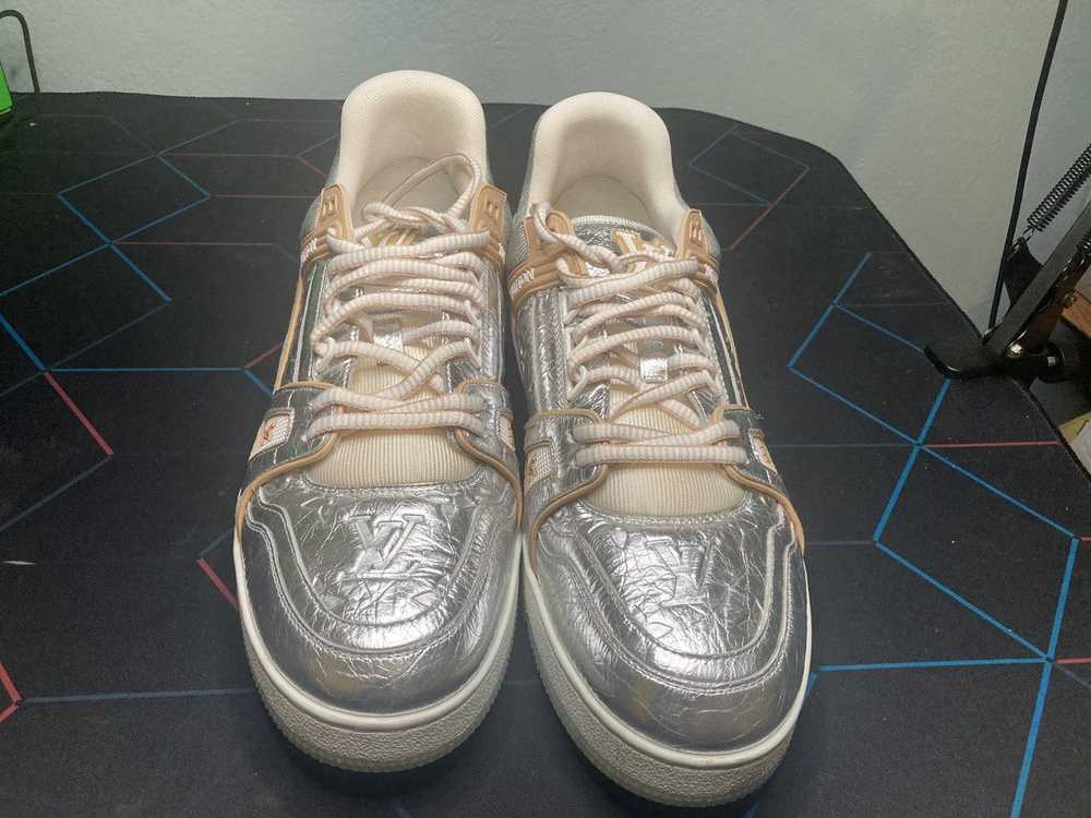 Louis Vuitton Louis Vuitton Mens Trainers Metalli… - image 3