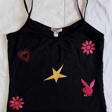 Vintage Y2K Playboy Intimates Embroidered Tank Top - image 1