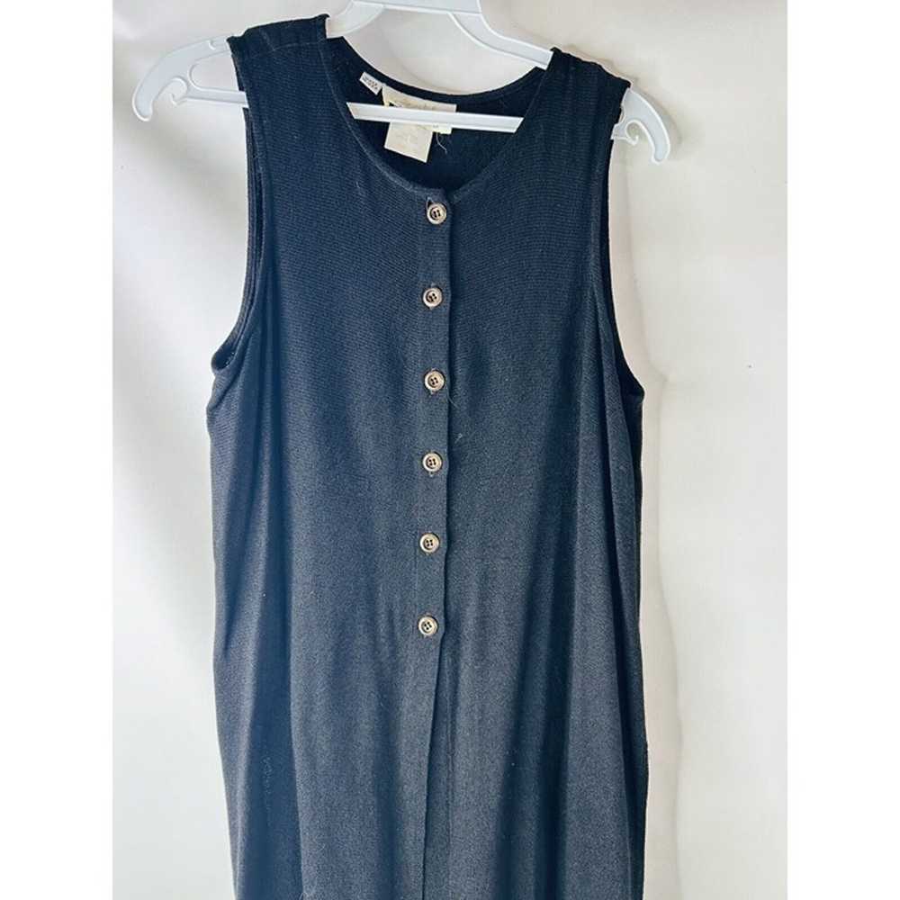 VTG 90s Cachet Womens 10 Knit Sleeveless Button T… - image 3