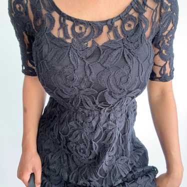 Grunge Black Lace Dress