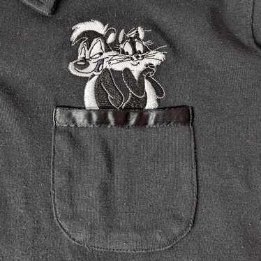 Vtg Warner Bros. Store Pepe Le Pew L/S Polo - image 1