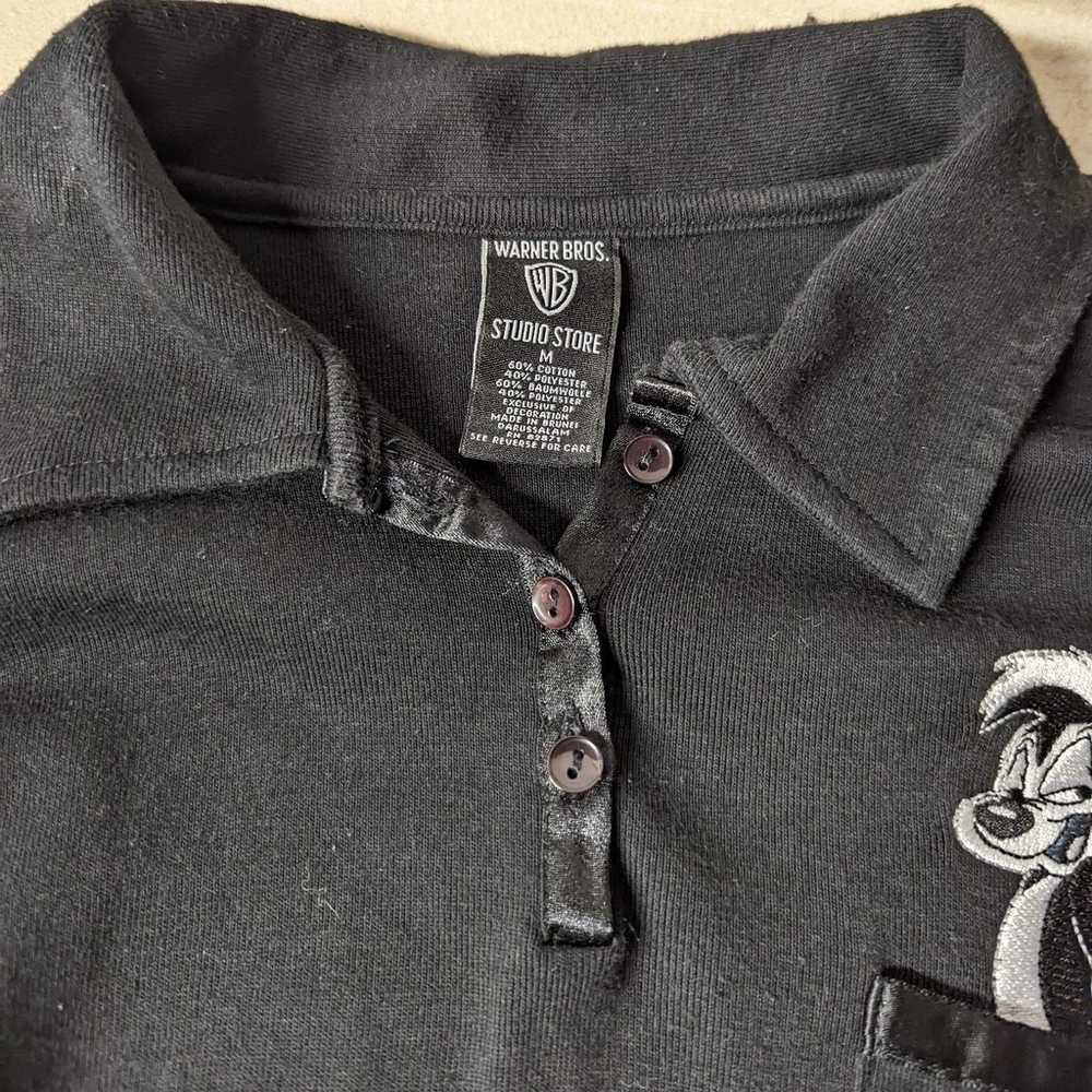 Vtg Warner Bros. Store Pepe Le Pew L/S Polo - image 6