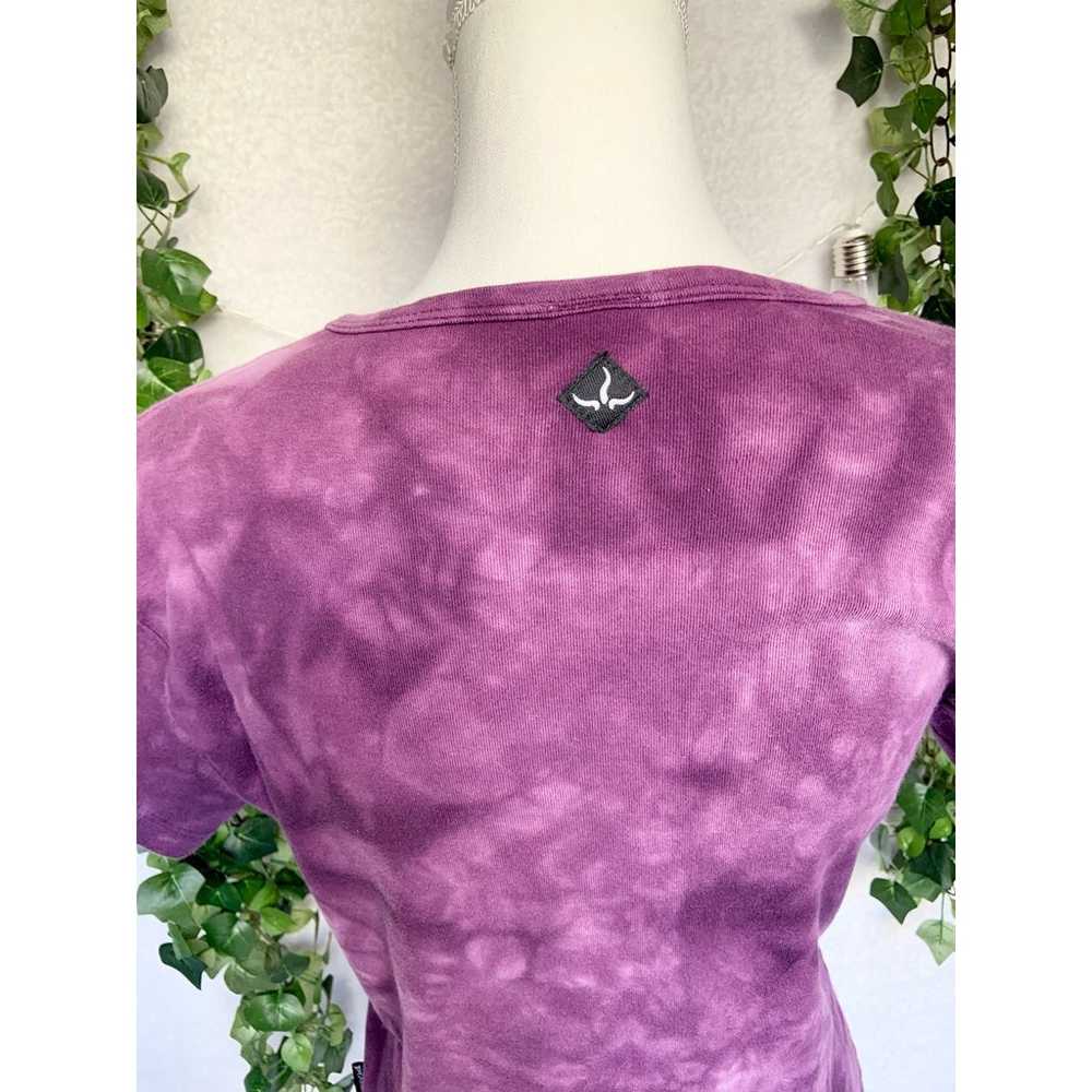 Vintage prAna 1990s Purple Tie Dye High Cut shirt… - image 7