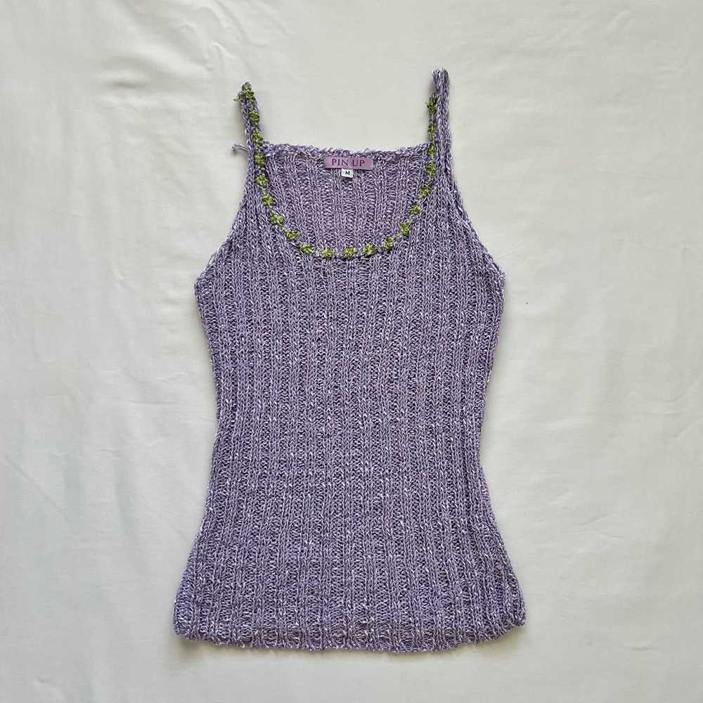 Vintage 90’s Crochet Tank Top - image 2