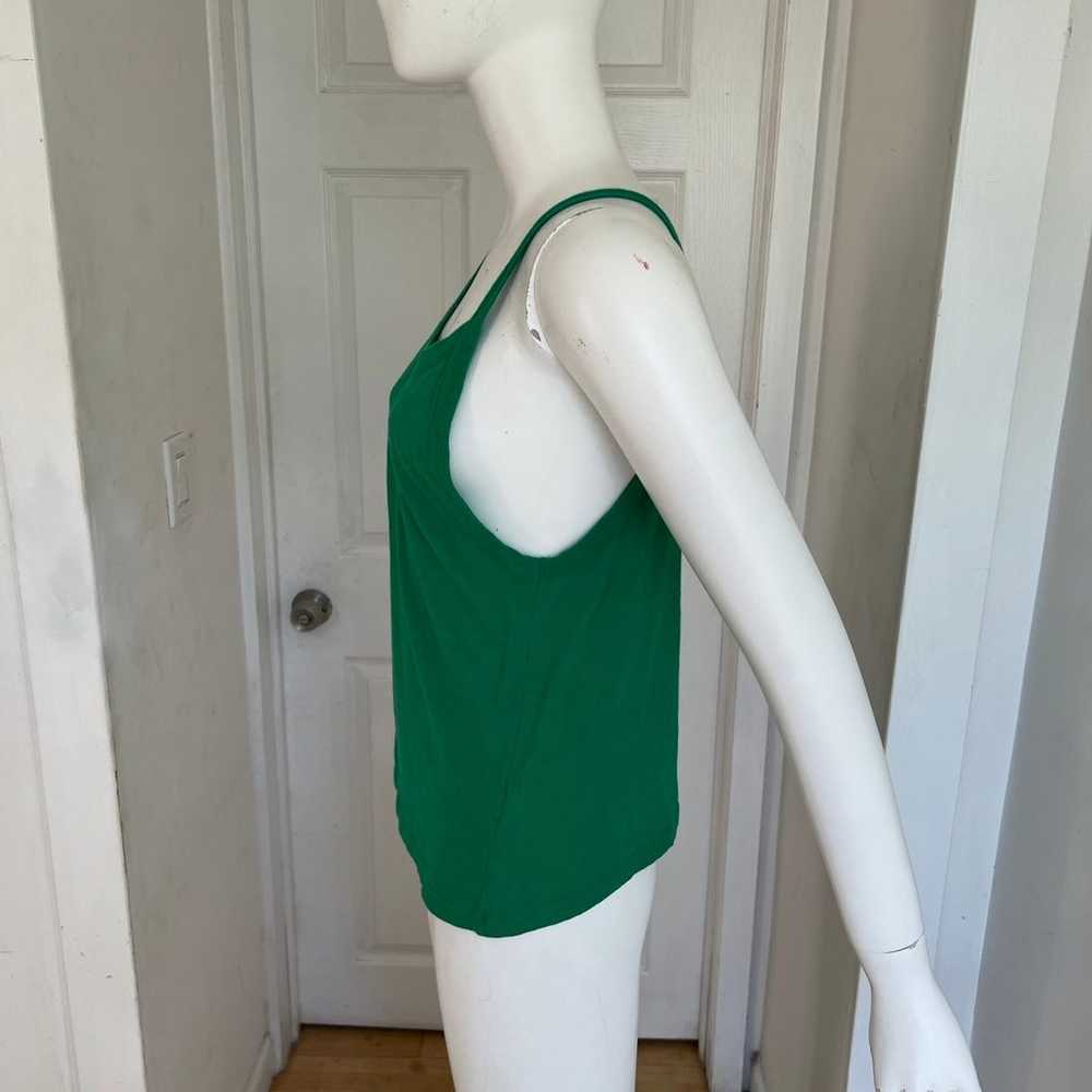 American Vintage Soft Cotton Green Tank Top Sleev… - image 3