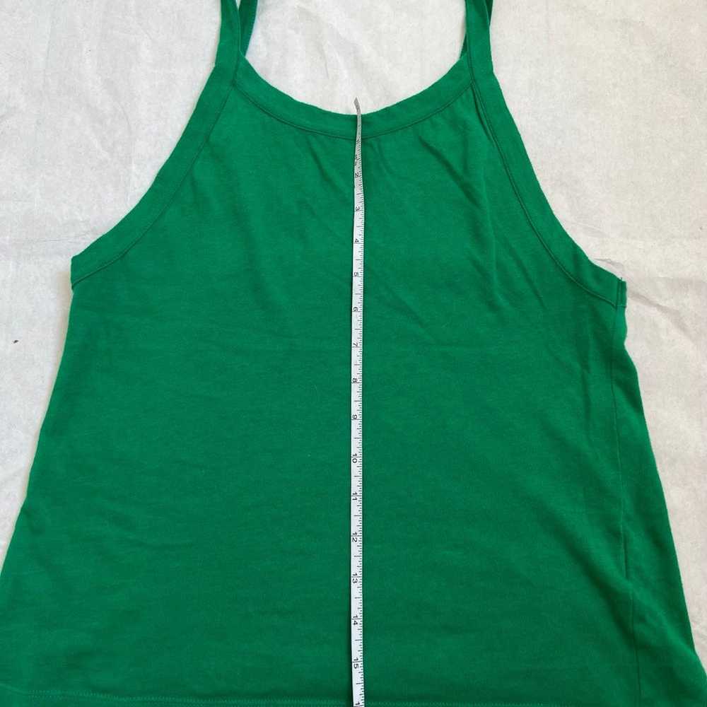 American Vintage Soft Cotton Green Tank Top Sleev… - image 5