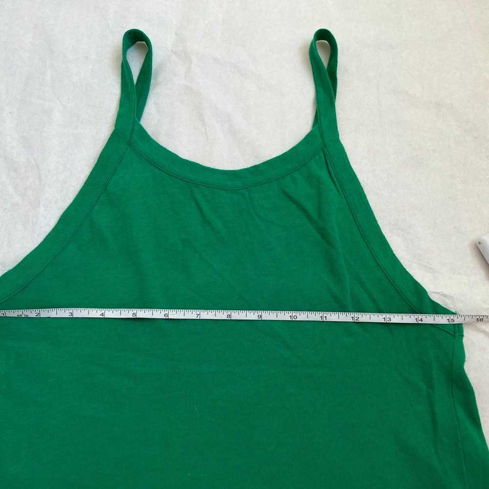 American Vintage Soft Cotton Green Tank Top Sleev… - image 7